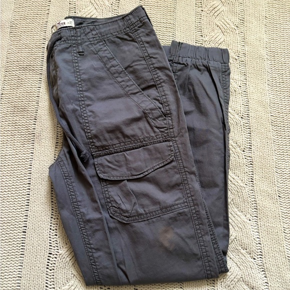 GREY HOLLISTER DRAWSTRING JOGGERS - Picture 1 of 5